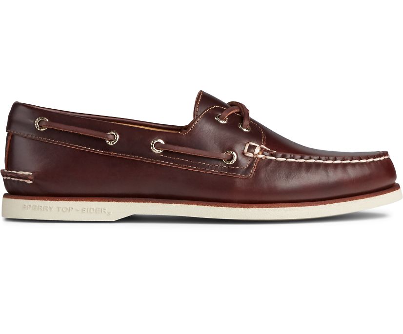 Sperry Gold Cup Authentic Original Orleans Boat Shoes - Men's Boat Shoes - Red/Brown [PM8374092] Spe
